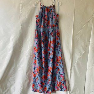 Boohoo Floral High Neck Lace Maxi Dress W/Slit